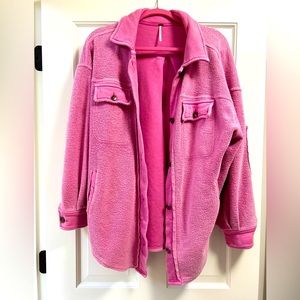 Free People Ruby Jacket, pink envy, size XS